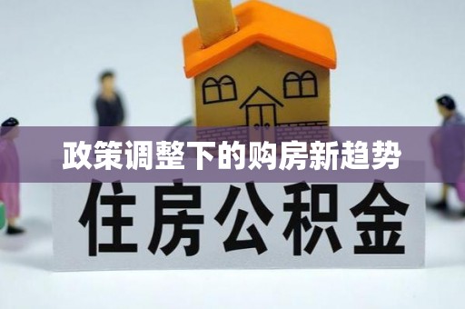 北川政策调整下的购房新趋势